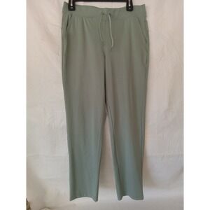 YOKI LUX AVENUE Leg Pants Women's Size Medium Sage Green Athleisure Drawstring